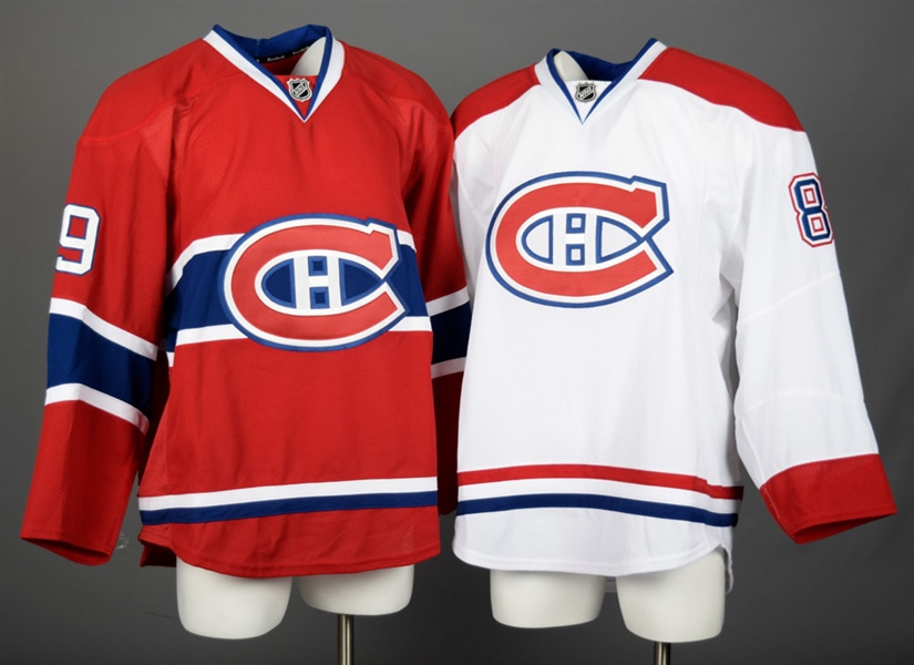 Tanner Eberles 2014-15 Montreal Canadiens Game-Issued Home and Away Jerseys with Team LOAs