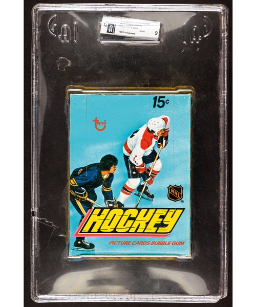 1977-78 Topps Hockey Wax Box (36 Unopened Packs) - GAI Certified