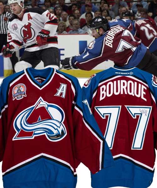 Ray Bourque’s 2000-01 Colorado Avalanche Signed Game-Worn Alternate Captains Stanley Cup Finals Jersey from the Personal Collection of an Important Hockey Executive with His Signed LOA