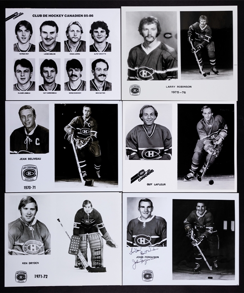 Montreal Canadiens 1970-71 to 1991-92 Team-Issued Photo Collection of 200+ 