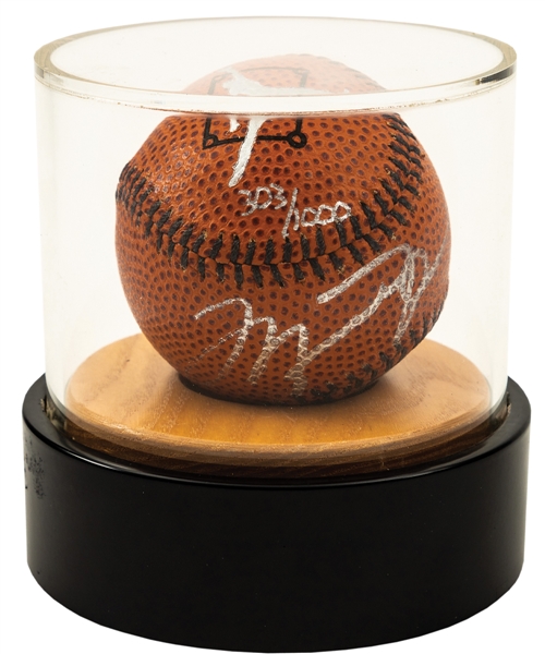 Michael Jordan Single-Signed Limited-Edition Baseball #303/1000 in Sealed Upper Deck Display Case with UDA COA