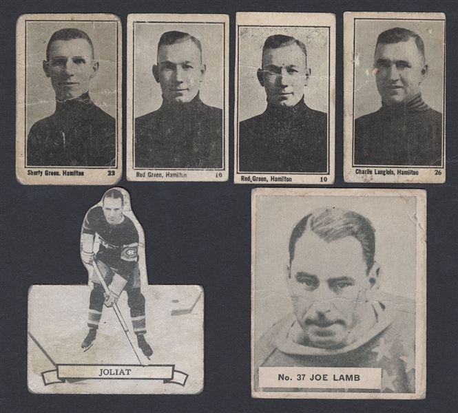 1924-25 Maple Crispette Hockey Cards (5), 1936-37 World Wide Gum Hockey Cards (4) and 1936-37 O-Pee-Chee Series "D" Hockey Cards (2)