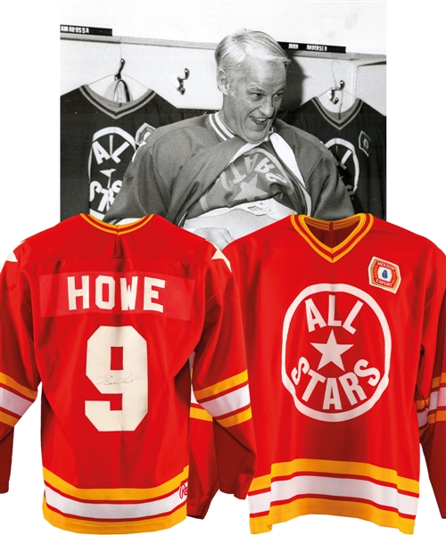 Gordie Howes 1985 "Team All-Stars vs Team Canada 72" NHL All-Stars Signed Game-Worn Jersey