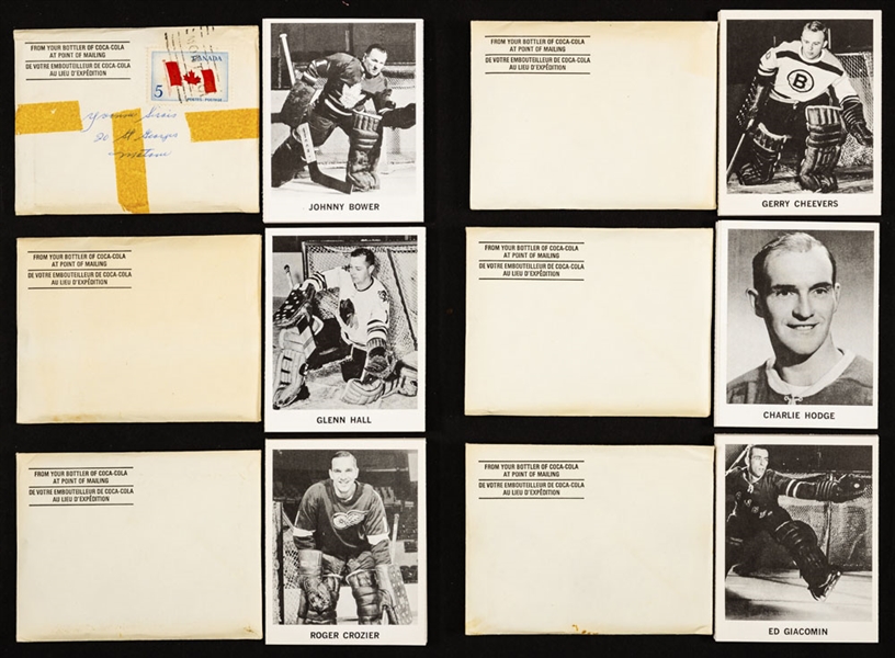 1965-66 Coca-Cola NHL Cards Complete Set of 108 Including Six Undetached Team Sets with Original Envelopes