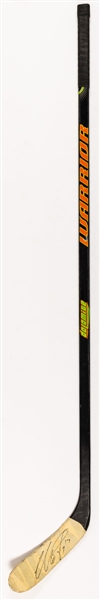 Ilya Kovalchuks Mid-2000s Atlanta Thrashers Signed Warrior Dolomite Game-Used Stick from the Personal Collection of an Important Hockey Executive with His Signed LOA
