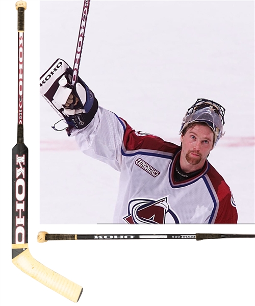Patrick Roy’s 1999-2000 Colorado Avalanche Signed Koho 500 Game-Used Stick from the Personal Collection of an Important Hockey Executive with His Signed LOA