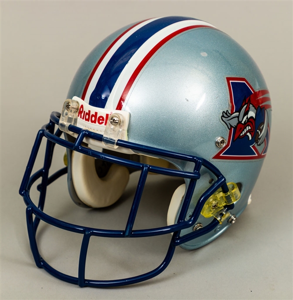 Circa 2009 Montreal Alouettes Game-Worn Riddell Helmet Attributed to Billy Parker Plus Full-Size Calgary Stampeders Riddell Helmet Signed by Jon Cornish with LOA