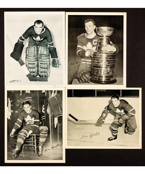 1945-54 Quaker Oats Hockey Photos Toronto Maple Leafs Complete Set of 101 