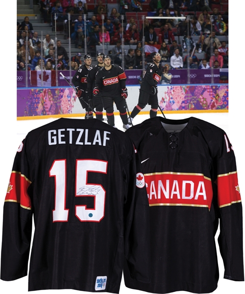 Ryan Getzlafs 2014 Sochi Winter Olympics Team Canada Game-Worn Third Jersey