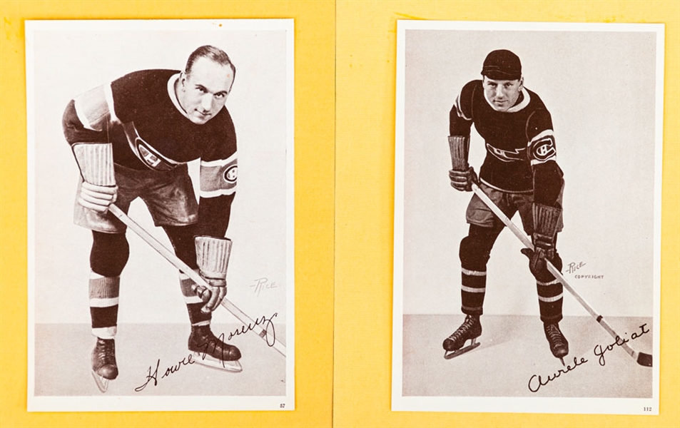 1935-40 Canada Starch Crown Brand Hockey Pictures (20) Including HOFers Howie Morenz, Aurele Joliat and Babe Siebert