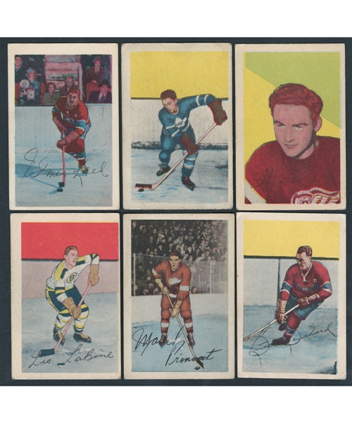 1952-53 Parkhurst Hockey Card Collection of 57