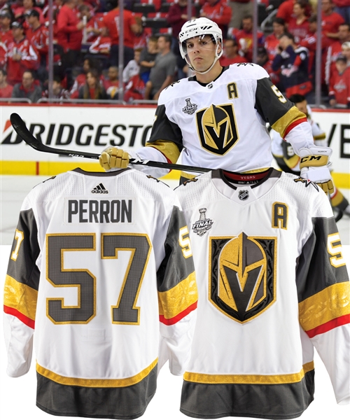 David Perrons 2017-18 Vegas Golden Knights Inaugural Season Game-Worn Alternate Captain’s Stanley Cup Finals Jersey with Team LOA – Stanley Cup Finals Patch! 