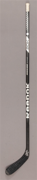Justin Schultz Edmonton Oilers 2012-13 Rookie Season Game Used Reebok Stick