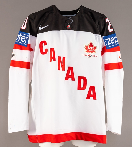 Cody Eakins 2015 IIHF World Championships Team Canada Game-Worn Jersey with Hockey Canada COA
