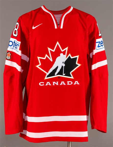 Marc Staal’s 2010 IIHF World Championships Team Canada Game-Worn Jersey with Hockey Canada LOA 