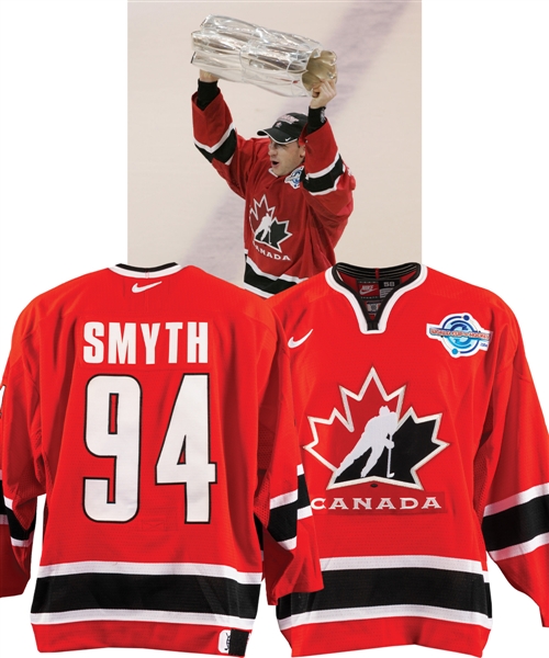 Ryan Smyth’s 2004 World Cup of Hockey Team Canada Game-Worn Jersey