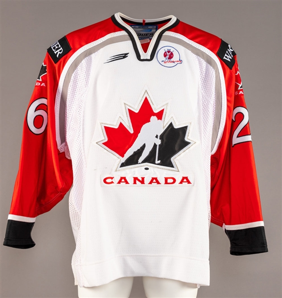 Cory Cross’ 1998 IIHF World Championships Team Canada Game Worn Jersey