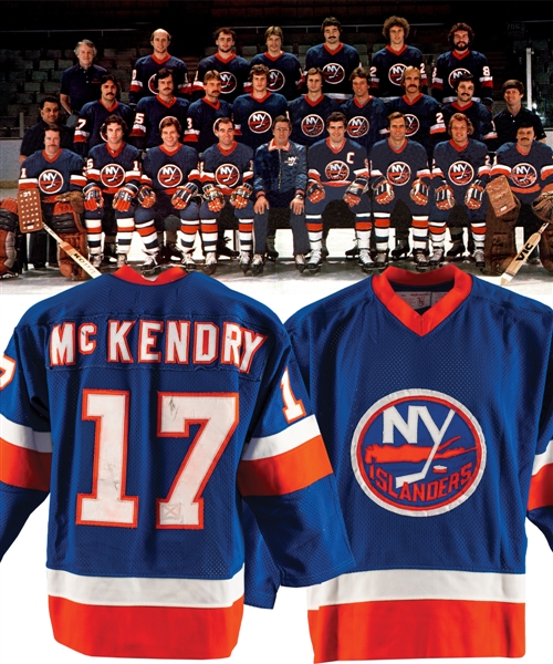 Alex McKendrys 1978-79 New York Islanders Game-Worn Jersey with LOA