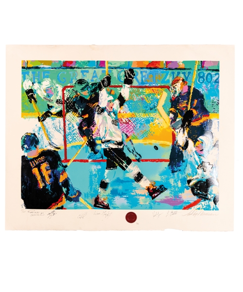 LeRoy Neimans 1994 "Gretzkys Goal" Limited-Edition Multi-Signed Serigraph #3/4 from Luc Robitailles Personal Collection with His Signed LOA (34" x 42") 