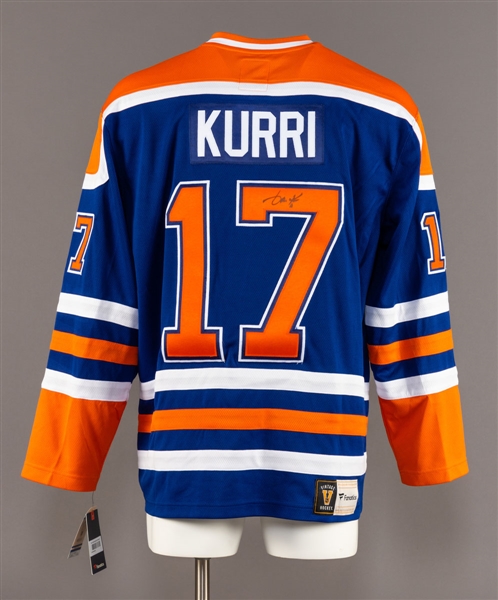 Jari Kurri Signed Edmonton Oilers Fanatics Replica Jersey with LOA