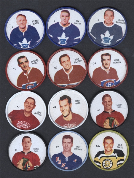 1960-61 Shirriff Hockey Complete 120-Coin Set 