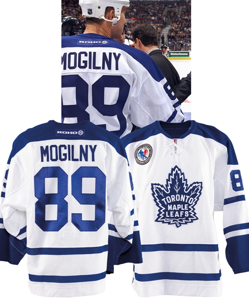 Alexander Mogilnys 2003-04 Toronto Maple Leafs "Hall of Fame Game" Game-Worn Jersey with LOA