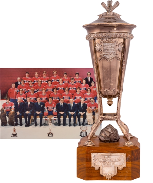 Jacques Laperriere’s 1980-81 Montreal Canadiens Prince of Wales Championship Trophy with His Signed LOA (13") 