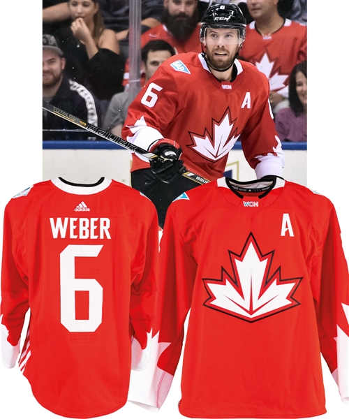 Shea Webers 2016 World Cup of Hockey Team Canada Game-Worn Alternate Captains Jersey - Fanatics Authenticated