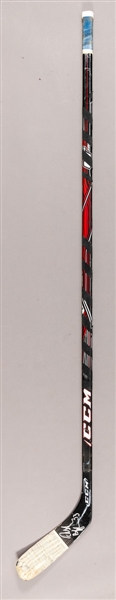 Dustin Byfugliens 2009-10 Chicago Black Hawks Signed CCM Game-Used Stick with LOA 
