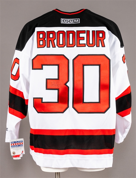Martin Brodeur and Patrick Elias Signed New Jersey Devils Jerseys 