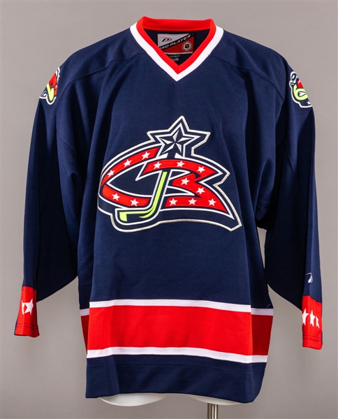 Columbus Blue Jackets 2000-01 Inaugural Season First Home Game Replica Jersey 