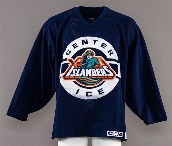 Wendel Clarks 1995-96 New York Islanders "Fisherman" Practice-Worn Jersey