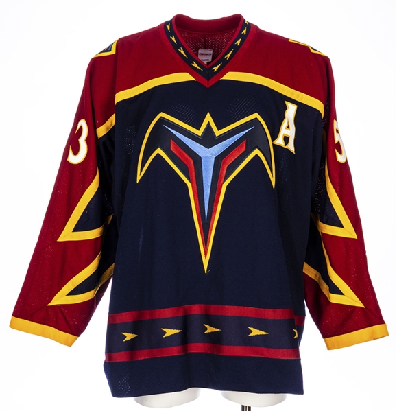 Brett Sterling Mid-2000s Atlanta Thrashers Signed Pro Jersey from the Personal Collection of an Important Hockey Executive with His Signed LOA