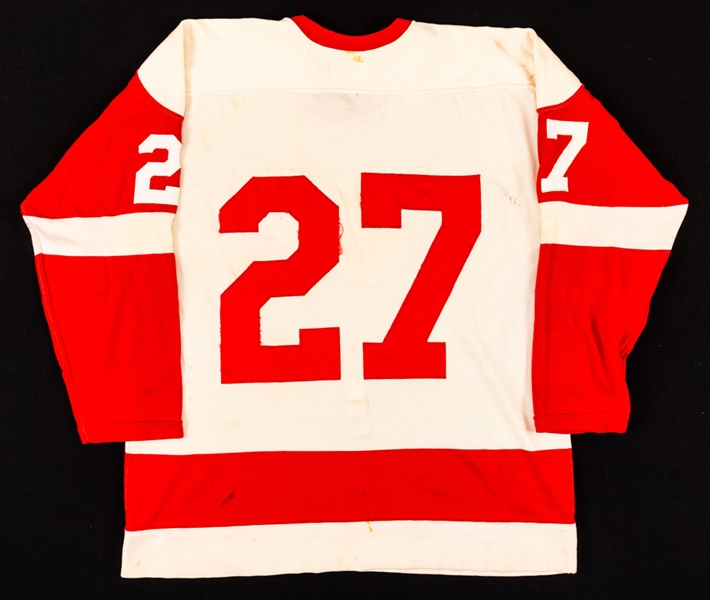 Lot Detail Detroit Red Wings Mid1970s GameWorn 27 Jersey Team