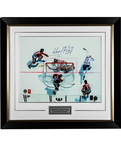 Wayne Gretzky Edmonton Oilers "Exiting his Office" Signed Limited-Edition Framed Photo #1/99 with WGA COA (26 ½” x 29”)