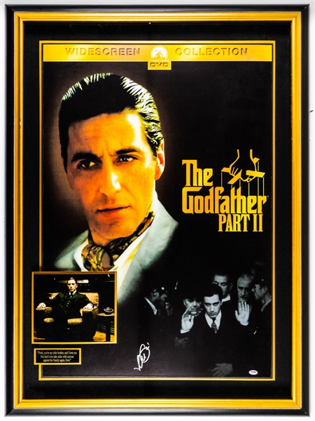 American Actor Al Pacino Signed "The Godfather Part II" Framed Display with JSA LOA (36” x 48 ½”)
