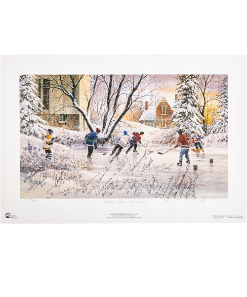 Wayne Cashmans 1972 Canada-Russia Series "When There Were Six" Team Canada Team-Signed Limited-Edition Lithograph #670/1950