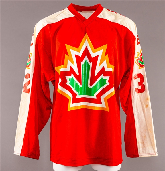 Late-1970s IIHF World Championships Team Canada #32 Game-Issued Jersey