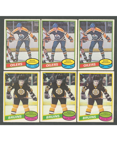 1980s O-Pee-Chee Hockey Set and Near Set Collection of 17