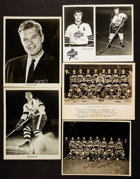 Vintage 1950s/1970s AHL Hershey Bears Hockey Photo Collection of 125+