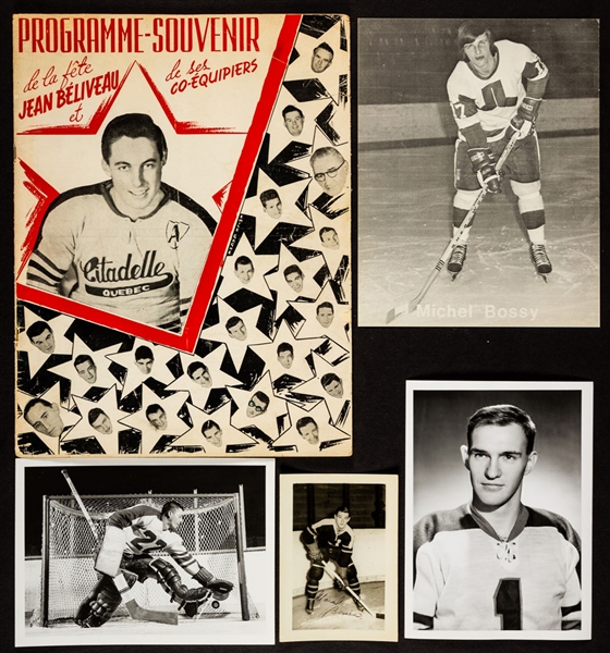 Vintage 1940s/1960s QSHL, QHL and Other Quebec Teams Hockey Photo Collection of 150+ Including 45+ Montreal Royals David Bier Photos and Numerous Quebec Aces Photos