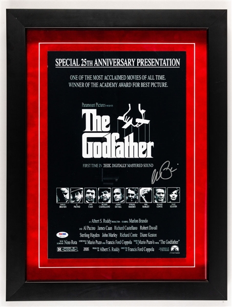 American Actor Al Pacino Signed "The Godfather" Framed Display with PSA/DNA LOA (19" x 25") 