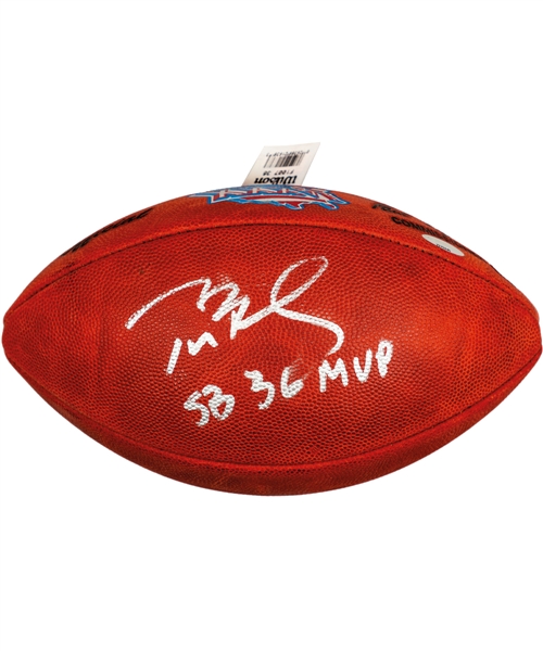 Tom Brady Signed Super Bowl XXXVI Football with "SB 36 MVP" Annotation - TriStar Authenticated