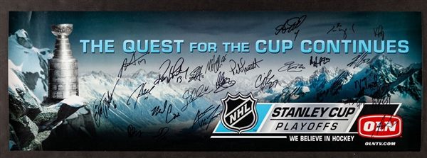 Carolina Hurricanes 2005-06 Stanley Cup Champions Team-Signed Poster and Pennant with Team COAs