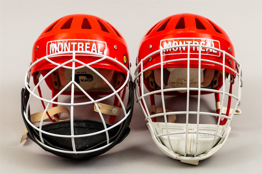 Vladislav Tretiak Signed Hockey School Jersey Plus Vintage Jofa Helmets (2) and Montreal Model Goal Stick