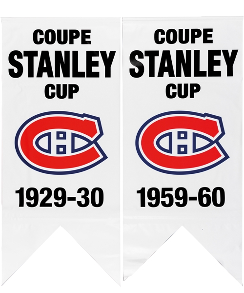Montreal Canadiens 1915-16 to 1992-93 Stanley Cup Championship Banner Collection of 24