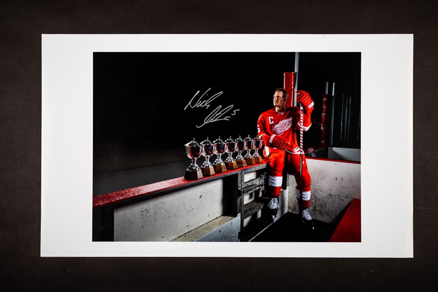 Nicklas Lidstrom Detroit Red Wings “Seven-Time James Norris Winner” Signed Print with LOA – Proceeds to Benefit the Ted Lindsay Foundation (14 ½” x 24”)