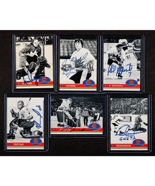 1972 Canada-Russia Series Team Canada Signed Card Collection of 38