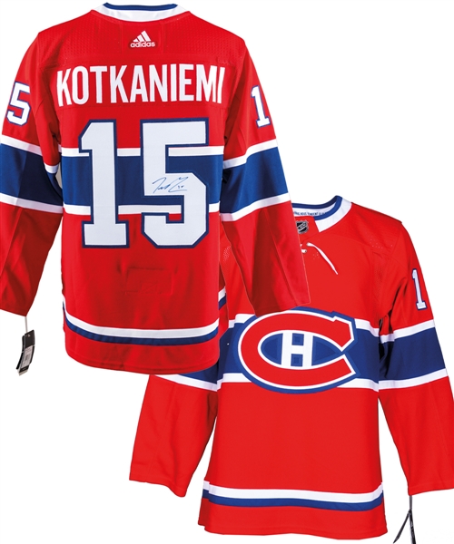 Jesperi Kotkaniemi Montreal Canadiens Signed Adidas Pro Model Jersey with LOA