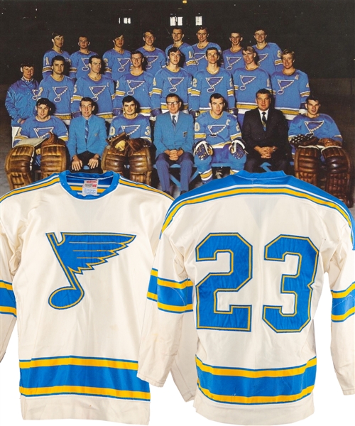 Early-1970s CHL Kansas City Blues Game-Worn Jersey - St. Louis Blues Farm Team